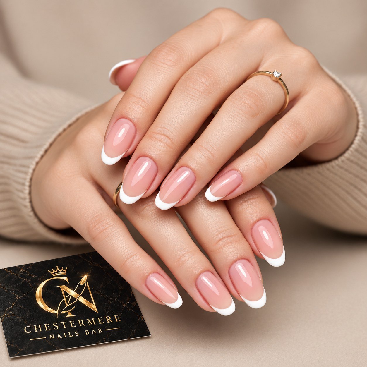 Soft pink manicure